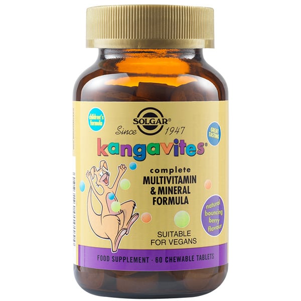 Solgar Kangavites Complete Multivitamin & Mineral Formula, 60chew. tabs Solgar Kangavites Complete Multivitamin & Mineral Formula, 60chew. tabs